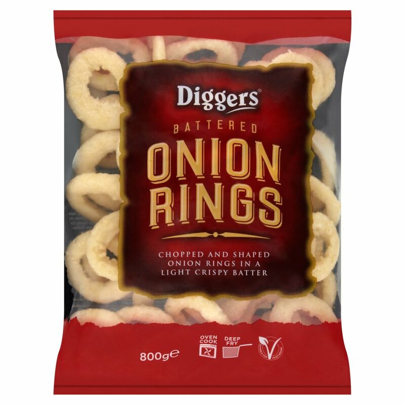 Diggers Battered Onion Rings 800g