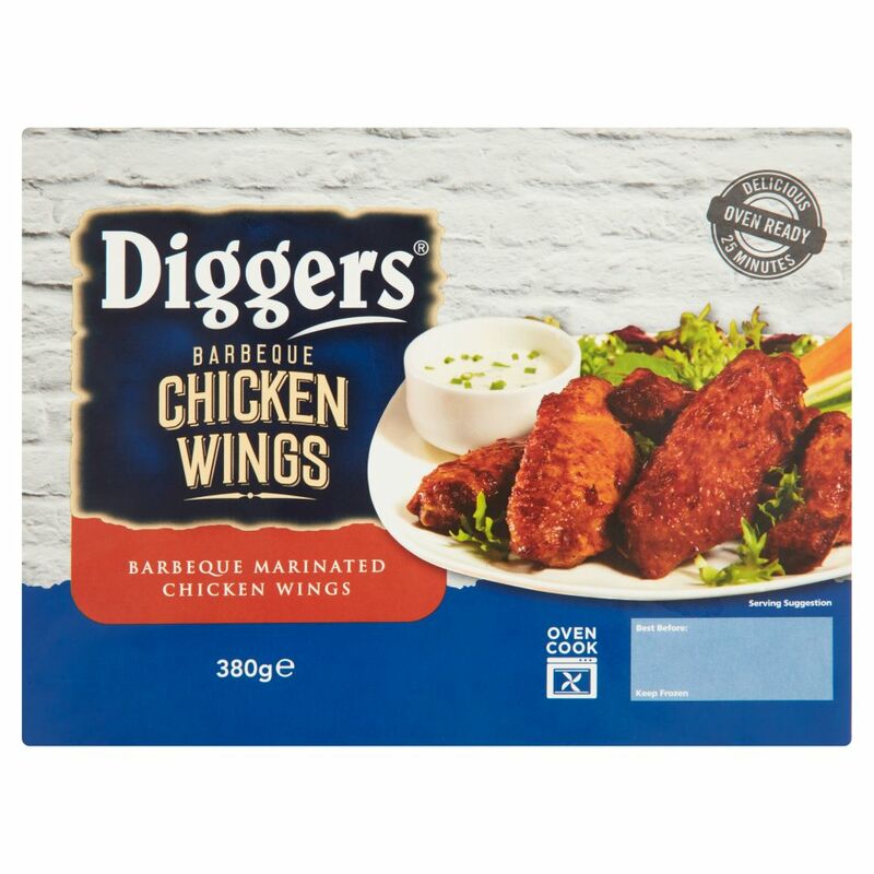 Diggers Barbeque Chicken Wings 380g