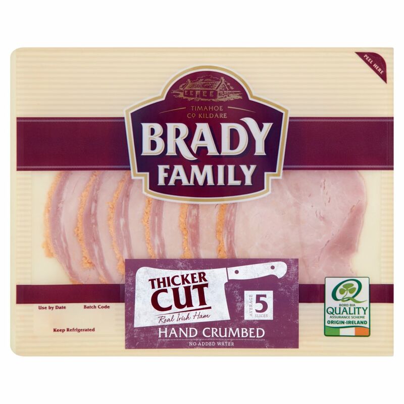 Brady Family Hand Crumbed Thicker Cut Real Irish Ham 140g Brady Family Hand Crumbed Thicker Cut Real Irish Ham 140g