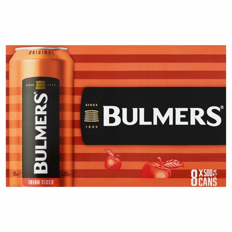 Bulmers Irish Cider Original 8 x 500ml Bulmers Irish Cider Original 8 x 500ml
