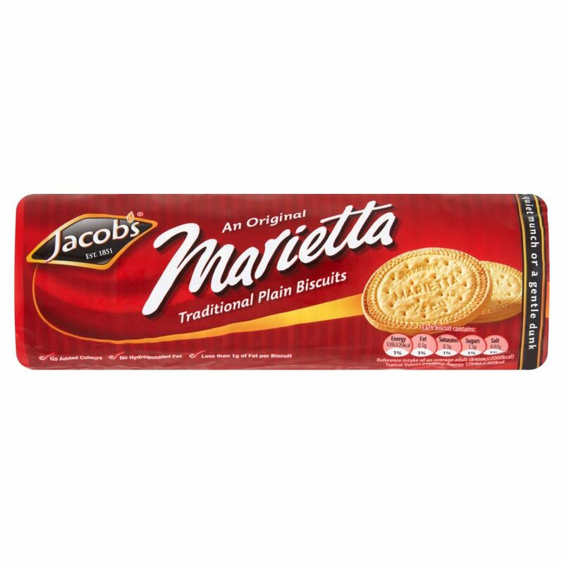 Jacob's An Original Marietta Traditional Plain Biscuits 200g Jacob's An Original Marietta Traditional Plain Biscuits 200g