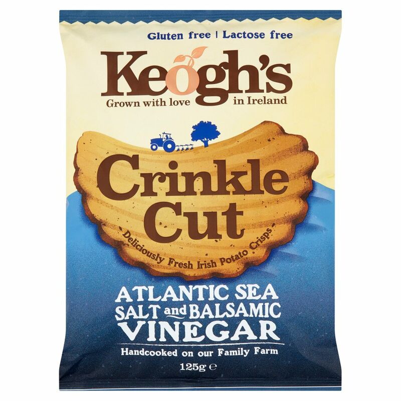 Keogh's Crinkle Cut Atlantic Sea Salt & Balsamic Vinegar 125g Keogh's Crinkle Cut Atlantic Sea Salt & Balsamic Vinegar 125g