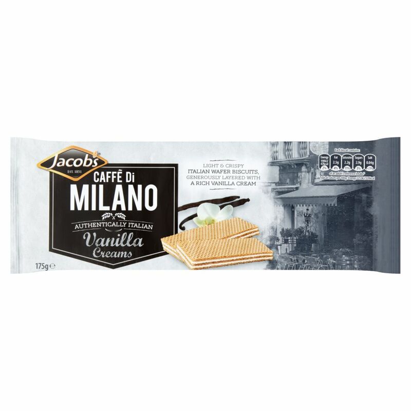 Jacob's Caffé Di Milano Vanilla Creams 175g Jacob's Caffé Di Milano Vanilla Creams 175g