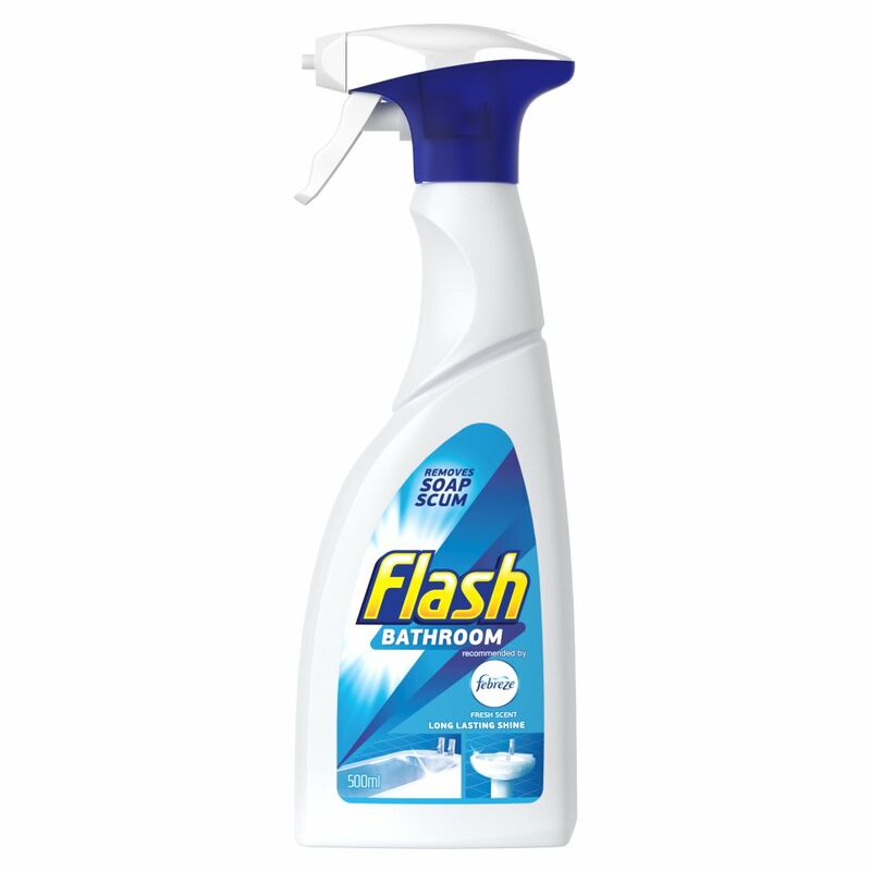 Flash Bathroom Spray Dissolves Grease And Leaves A Brilliant Shine 500ML Flash Bathroom Spray Dissolves Grease And Leaves A Brilliant Shine 500ML