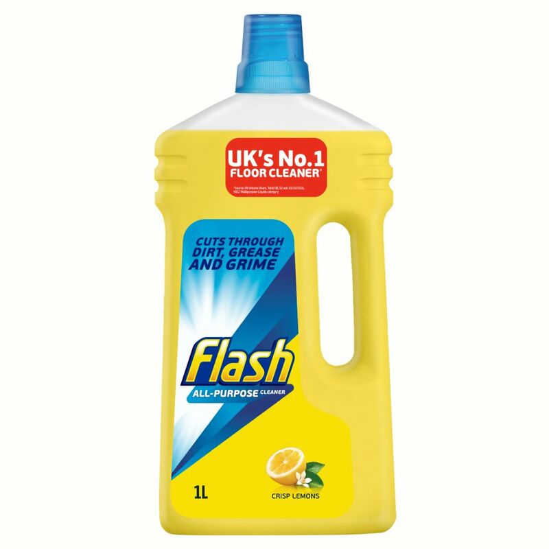 Flash All Purpose Liquid Cleaner Crisp Lemons 1L Flash All Purpose Liquid Cleaner Crisp Lemons 1L