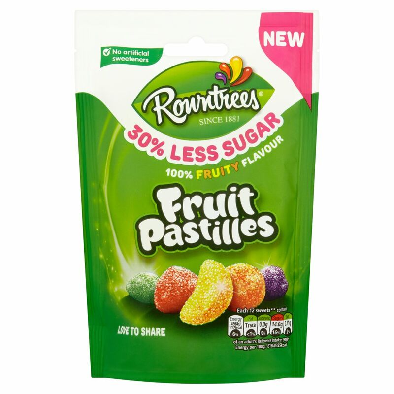 ROWNTREE'S 30% Less Sugar Fruit Pastilles 110g ROWNTREE'S 30% Less Sugar Fruit Pastilles 110g
