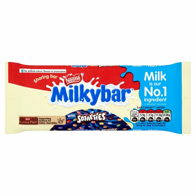 MILKYBAR & Smarties Sharing Block 100g MILKYBAR & Smarties Sharing Block 100g