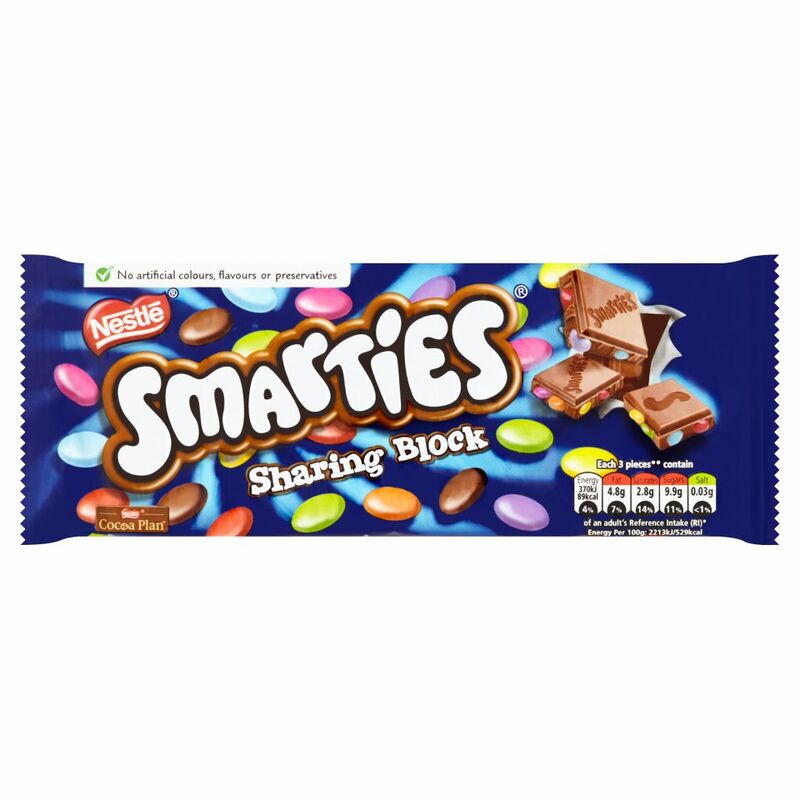 Smarties Sharing Block 100g