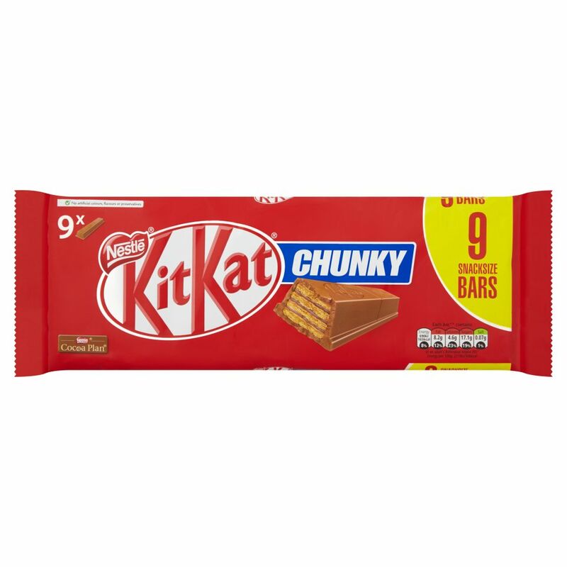 KITKAT Chunky Milk Chocolate Bar 32g 9 Pack