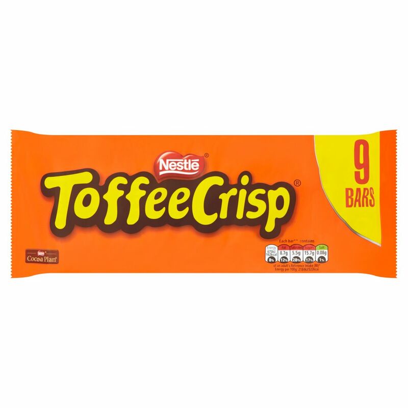 TOFFEE CRISP Multipack 9 x 31g (279g) TOFFEE CRISP Multipack 9 x 31g (279g)