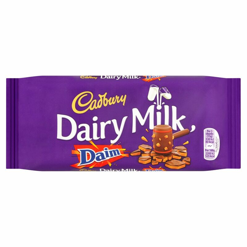 Cadbury Dairy Milk with Daim Chocolate Bar 120g