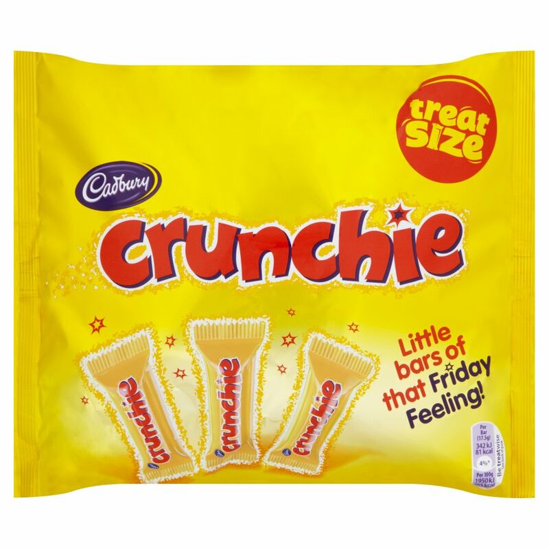 Cadbury Crunchie Chocolate 12 Treatsize Bars 210g