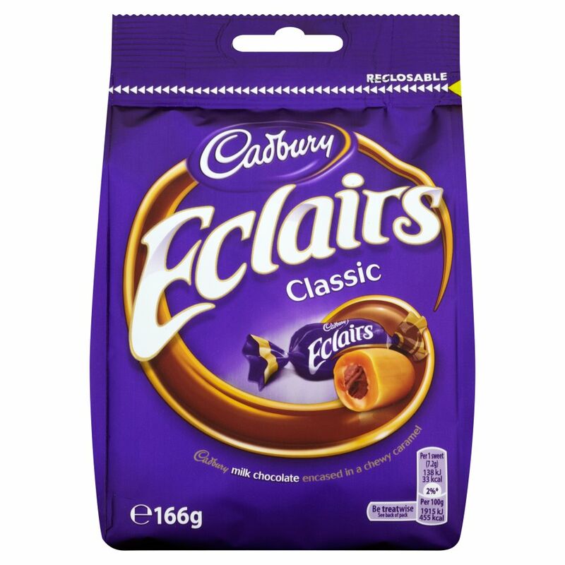 Cadbury Eclairs Chocolate Bag 166g