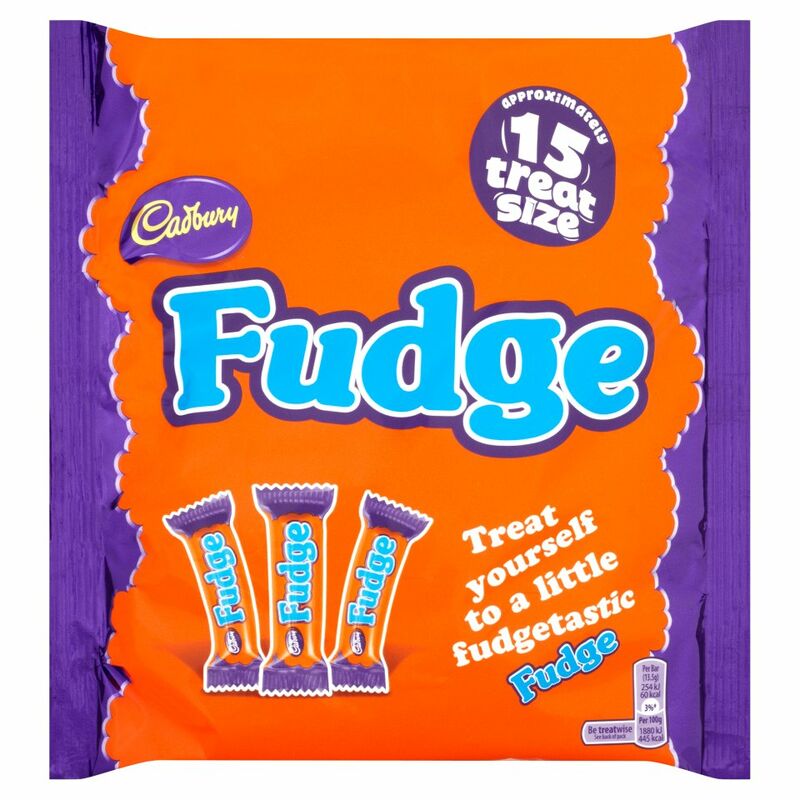 Cadbury Fudge 15 Treatsize Bars 202g Cadbury Fudge 15 Treatsize Bars 202g