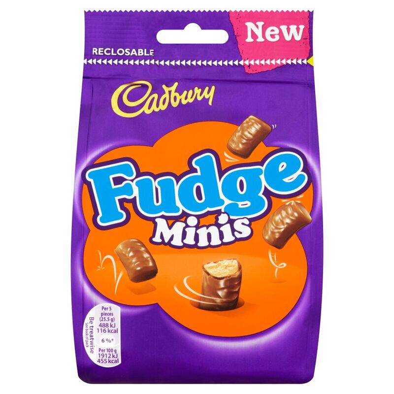 Cadbury Fudge Minis Chocolate Bag 120g