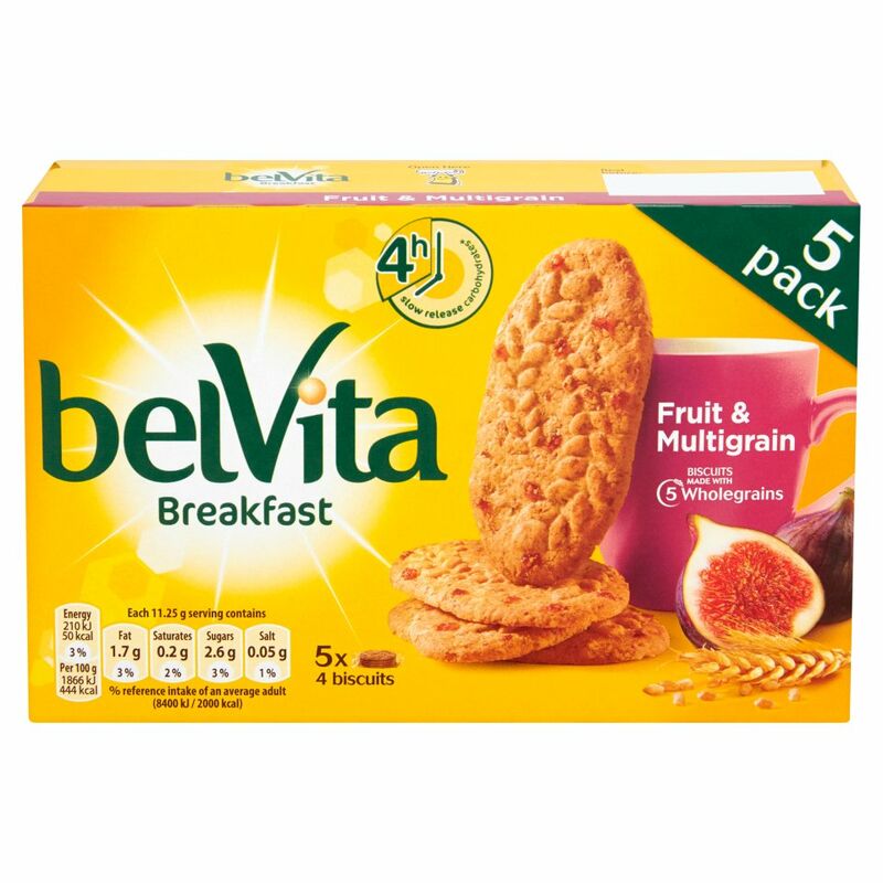 Belvita Breakfast Biscuits Fruit & Multigrain 5 Packs 225g