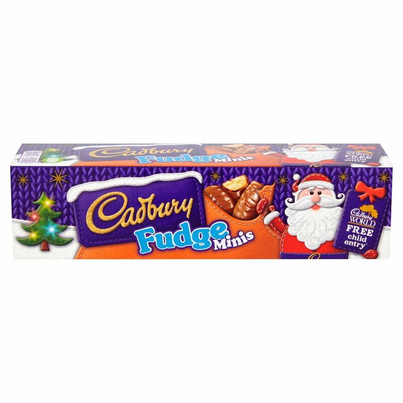 Cadbury Fudge Minis Chocolate Tube 72g
