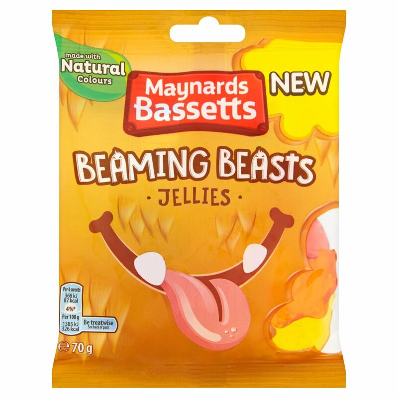Maynards Bassetts Beaming Beasts Jellies Sweets Bag 70g Maynards Bassetts Beaming Beasts Jellies Sweets Bag 70g