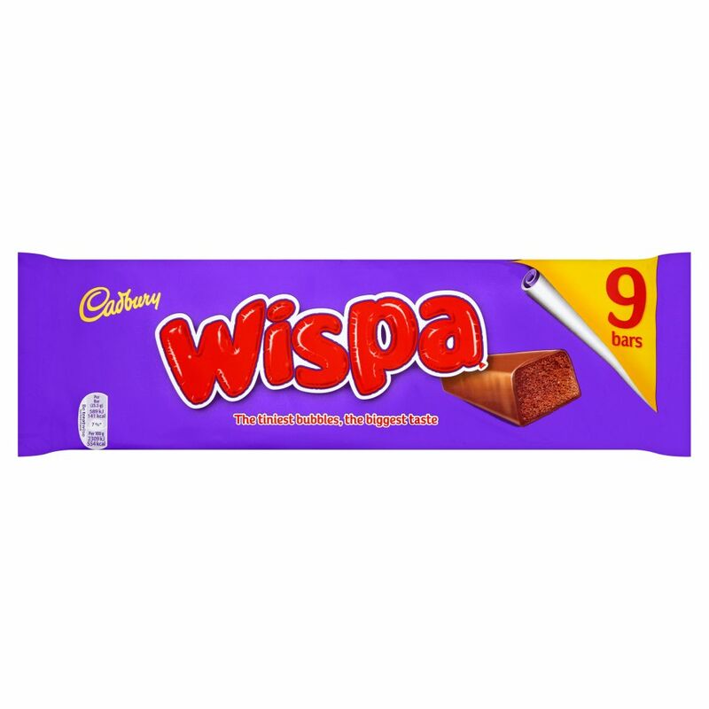 Cadbury Wispa Chocolate Bar 9 Pack 229.5g