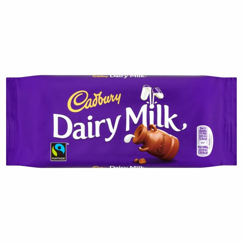Cadbury Dairy Milk Chocolate Bar 110g