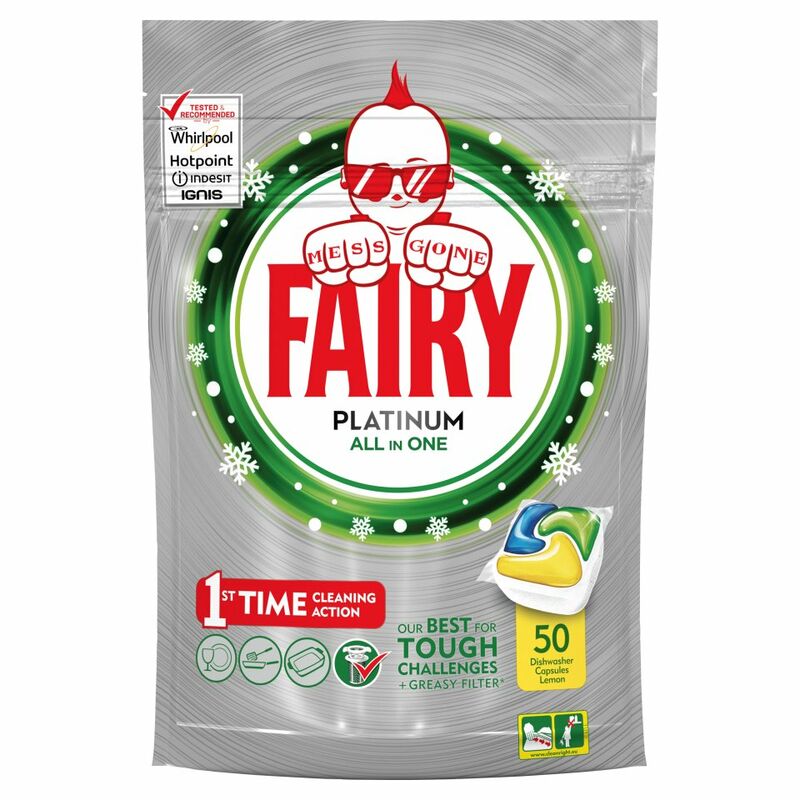 Fairy Platinum Dishwasher Tablets Lemon 50 per pack