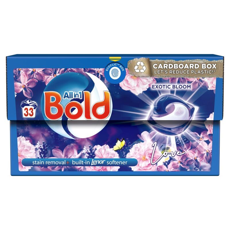 Bold All-in-1 PODS® Washing Liquid Capsules 33 Washes, Exotic Bloom