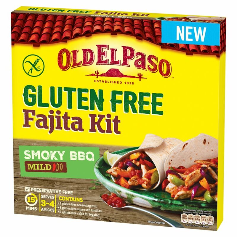 Old El Paso Gluten Free Fajita Kit Smokey BBQ 462g