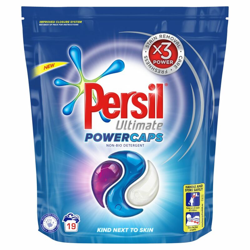 Persil Powercaps Non Bio Washing Capsules 19 Wash, 513g