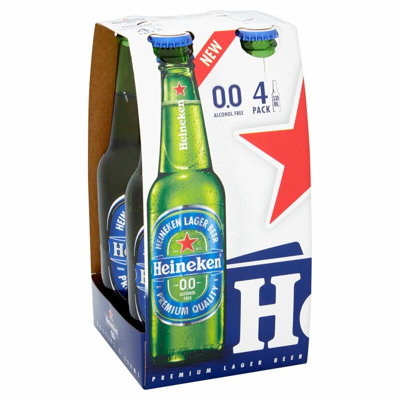 Heineken 0.0 Alcohol Free Beer 4 x 330ml