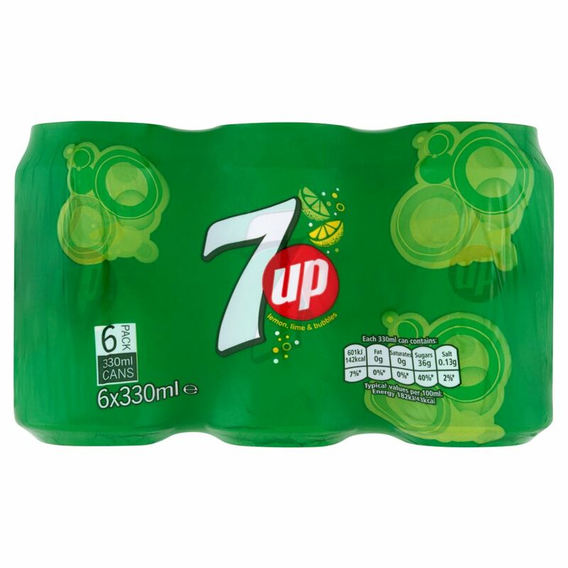 7UP Lemon, Lime & Bubbles 6 x 330ml 7UP Lemon, Lime & Bubbles 6 x 330ml