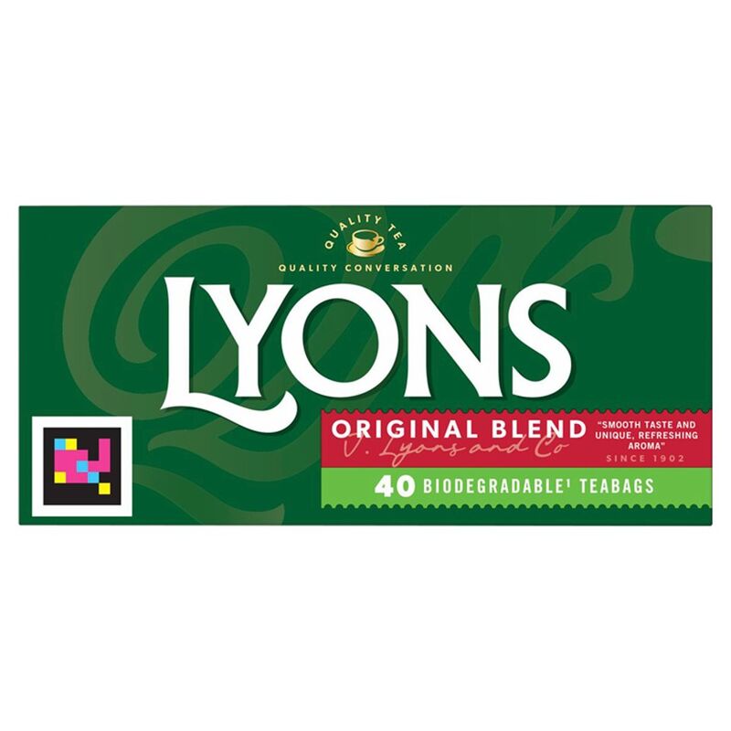 Lyons Original Blend 40 Biodegradable Tea Bags 116g
