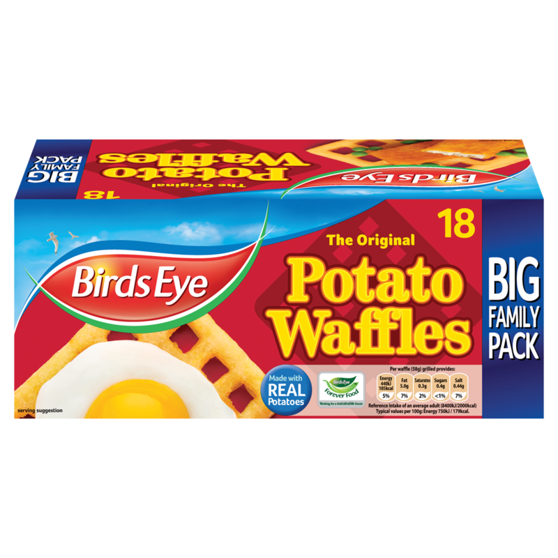 Birds Eye The Original 18 Potato Waffles 1.02kg
