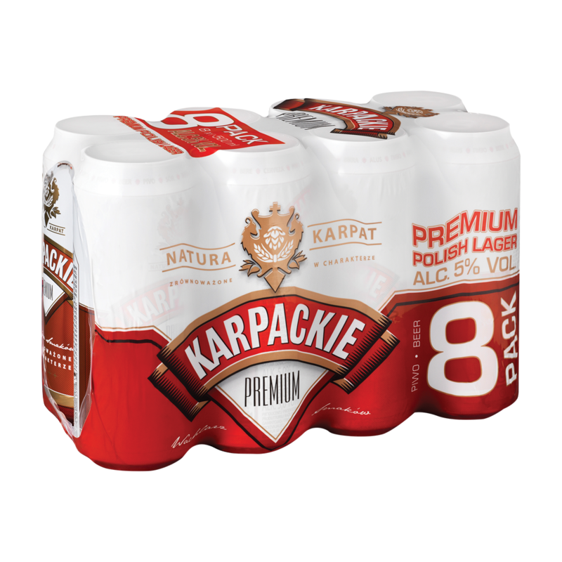 Karpackie Premium Lager Beer 8 x 500ml