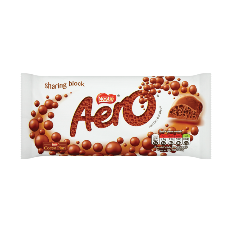 AERO Milk Chocolate Sharing Bar 120g