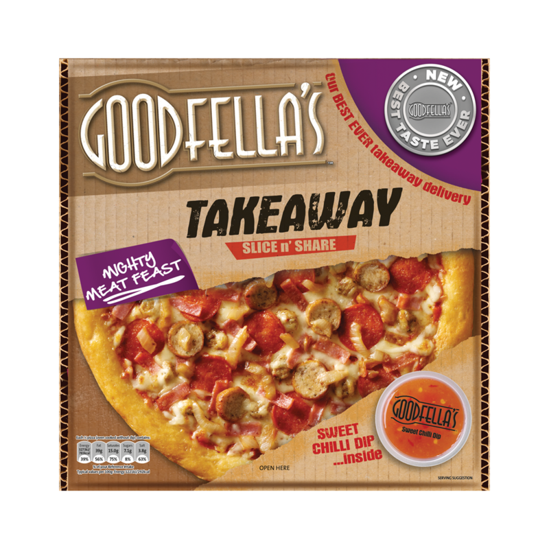 Goodfella s Takeaway Slice n Share Mighty Meat Feast 596g