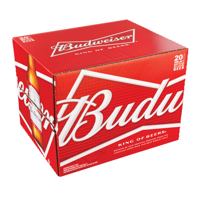 Budweiser bottle 20 pack