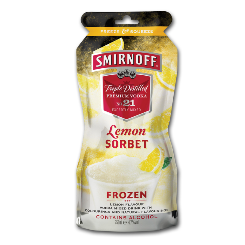 Smirnoff frozenPouch lemon 250ml