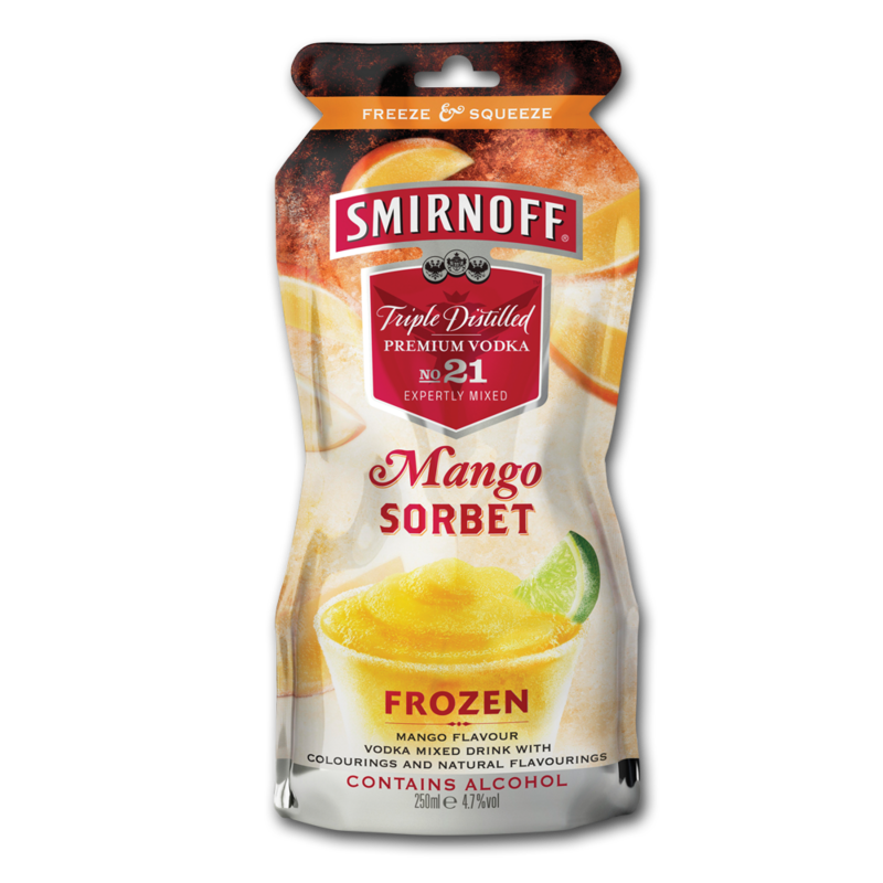 Smirnoff frozenPouch mango 250ml