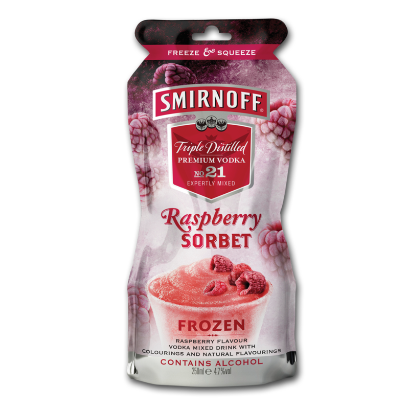 Smirnoff frozenPouch raspberry 250ml