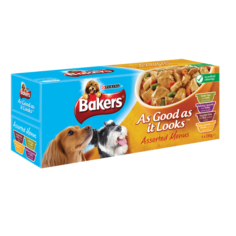 Bakers As Good As It Looks Assorted Menus 4x280g Bakers As Good As It Looks Assorted Menus 4x280g