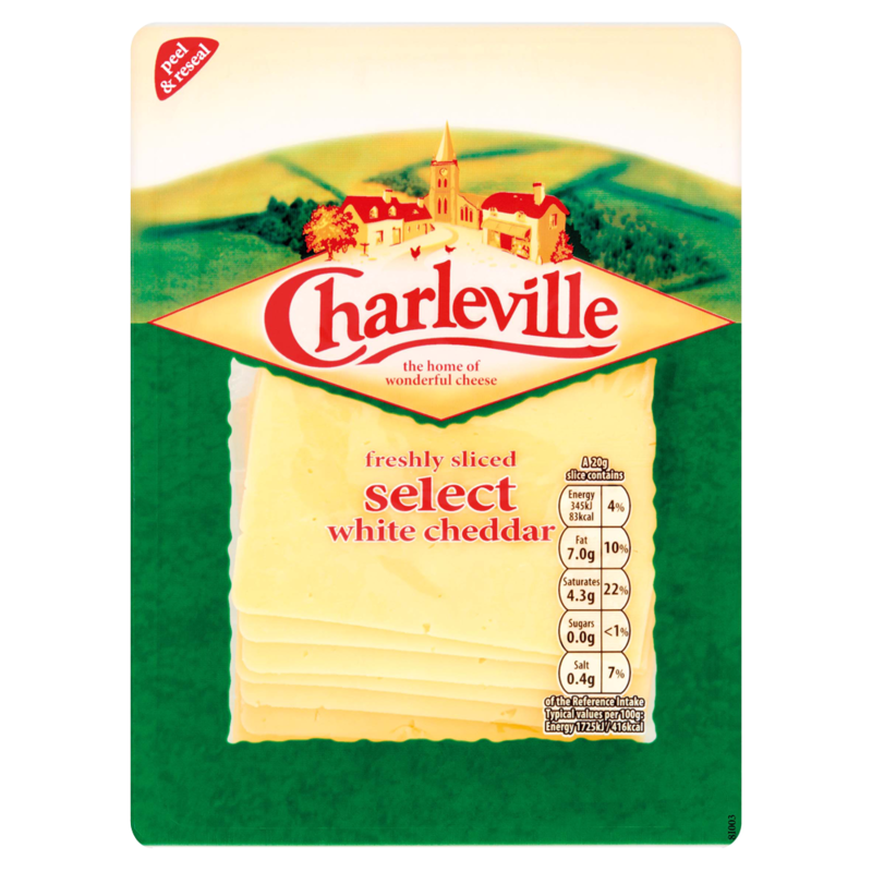 Charleville Freshly Sliced Select White Cheddar 160g