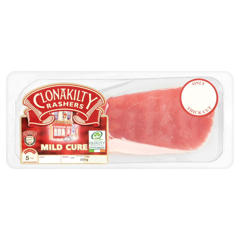 Clonakilty Mild Cure Rashers 200g