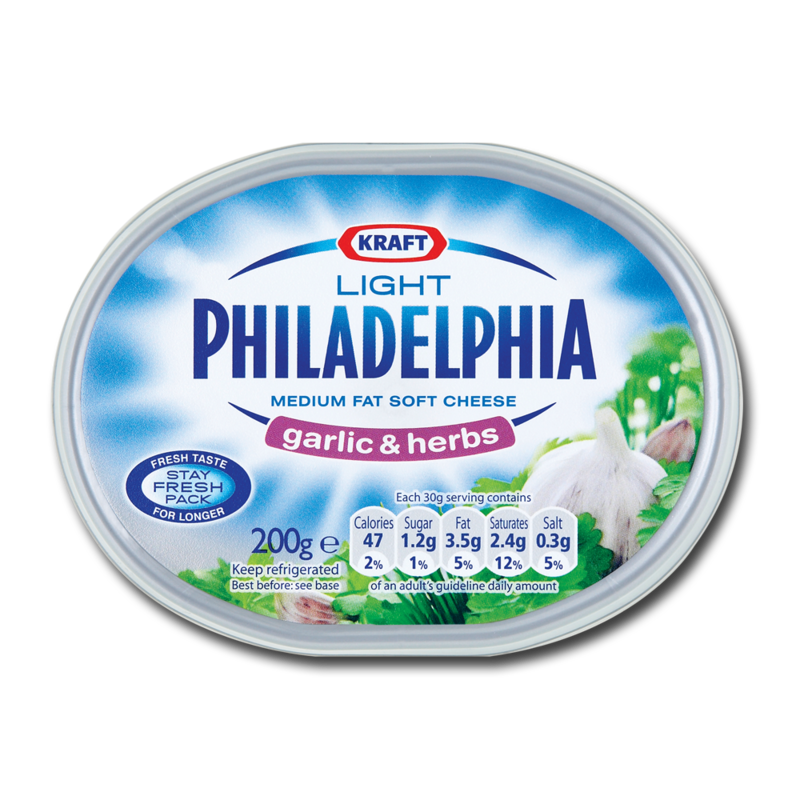Philadelphia lightGarlicHerb 200g Philadelphia lightGarlicHerb 200g