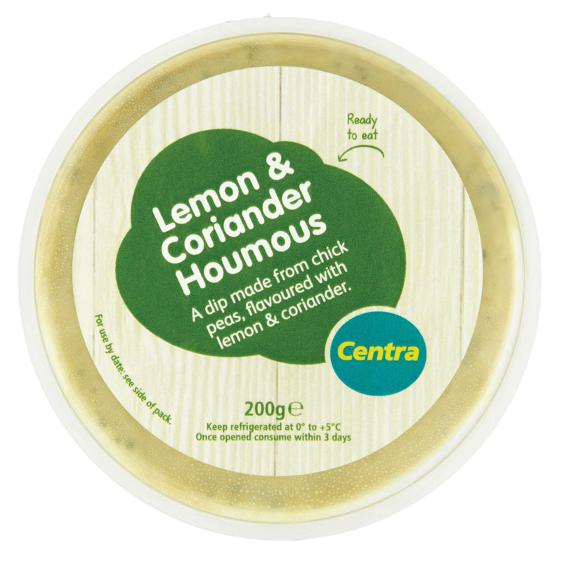 Centra Lemon Coriander Houmous 200g Centra Lemon Coriander Houmous 200g