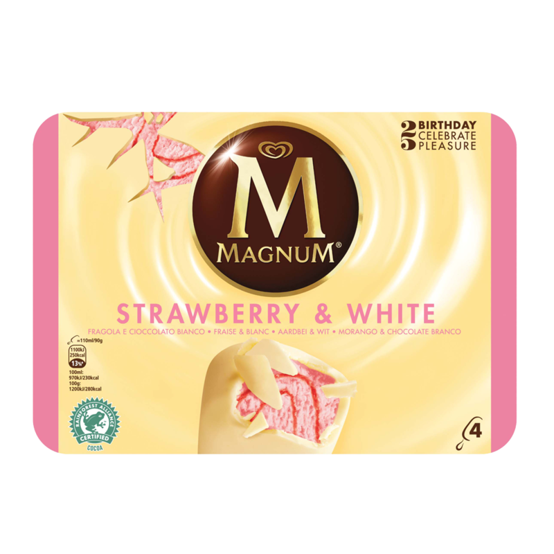 HB Magnum StrawberryWhite 4pk HB Magnum StrawberryWhite 4pk