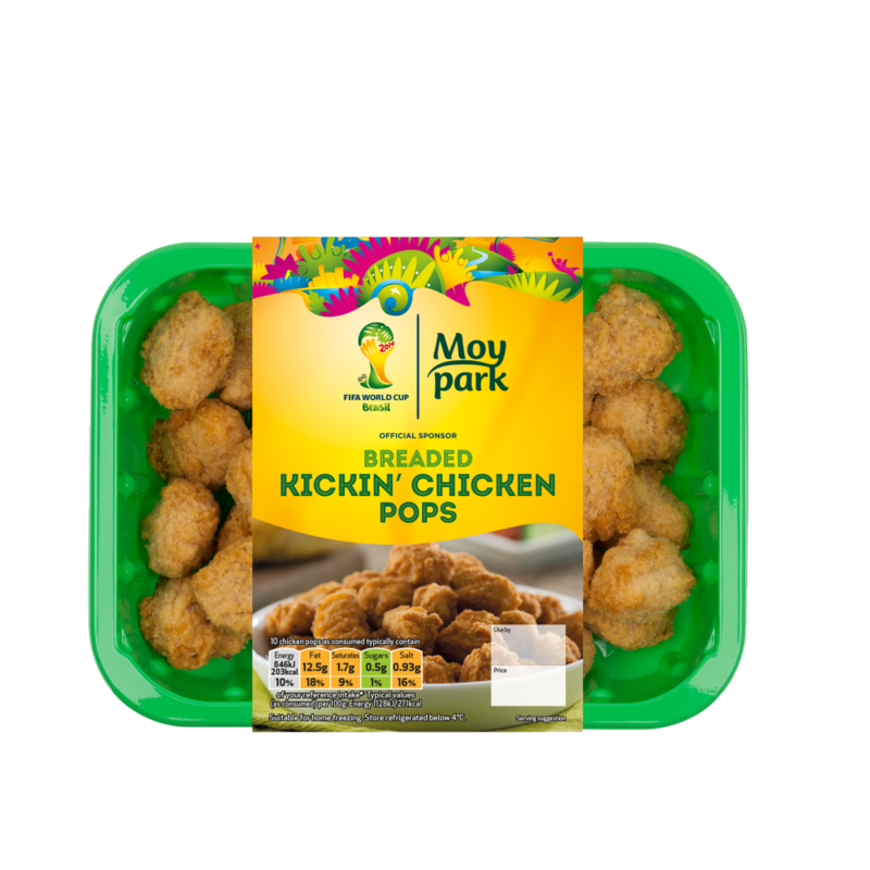 Moy Park Breaded Kickin Chicken Pops