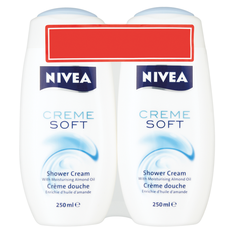 NIVEA Creme Soft Shower Cream 2 x 250ml