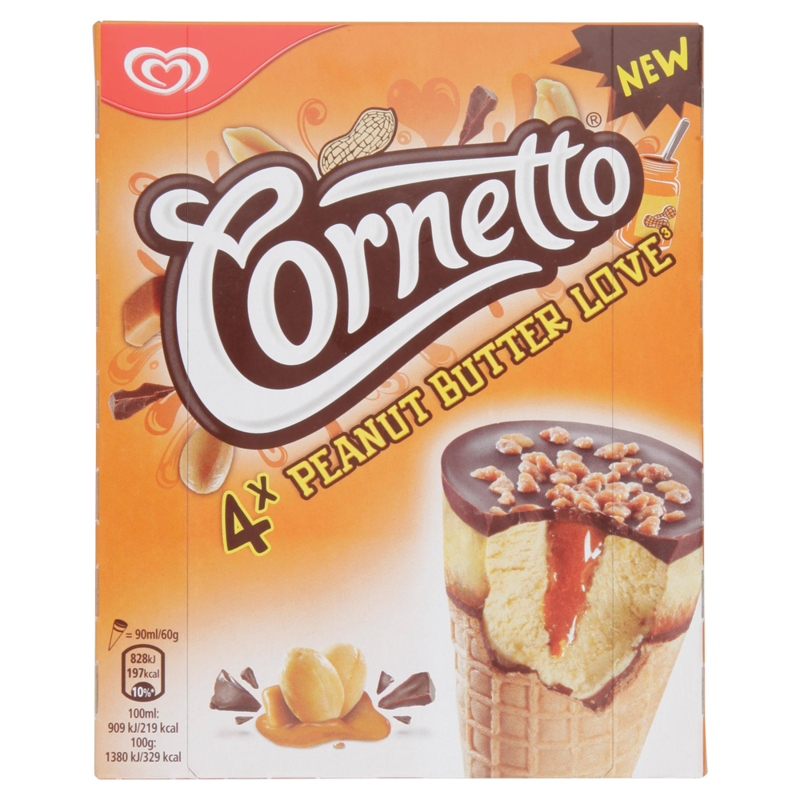 Cornetto Peanut Butter Love 4 x 360ml