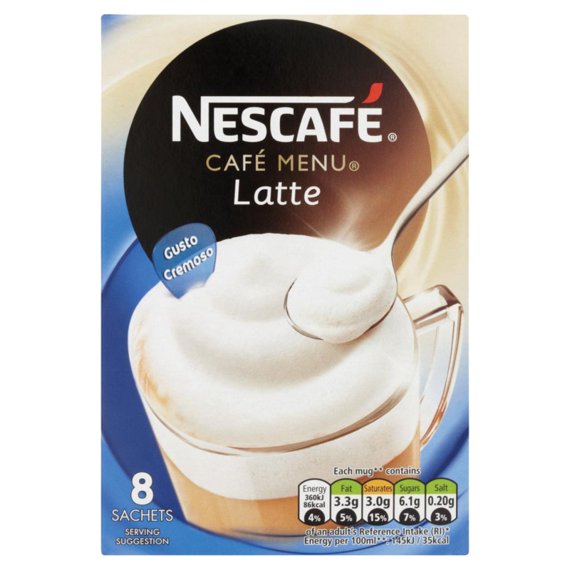 Nescafe Cafe Menu Latte