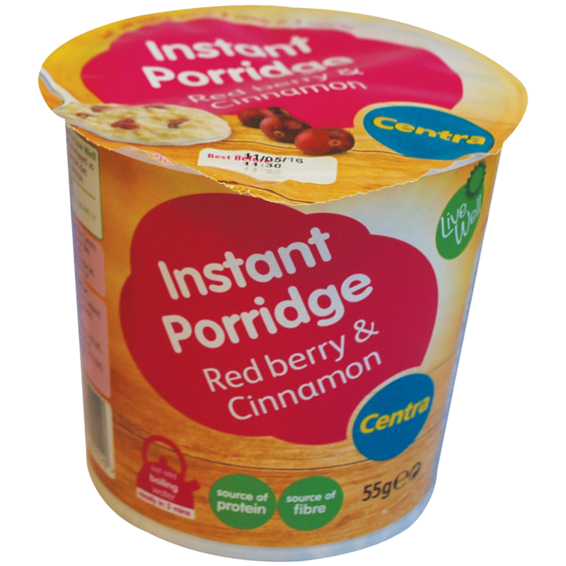 Centra red berry porridge